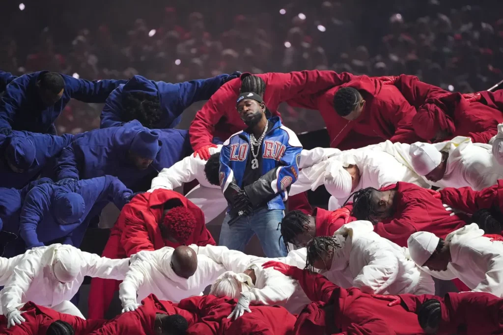 Kendrick Lamar at the 2025 Super Bowl